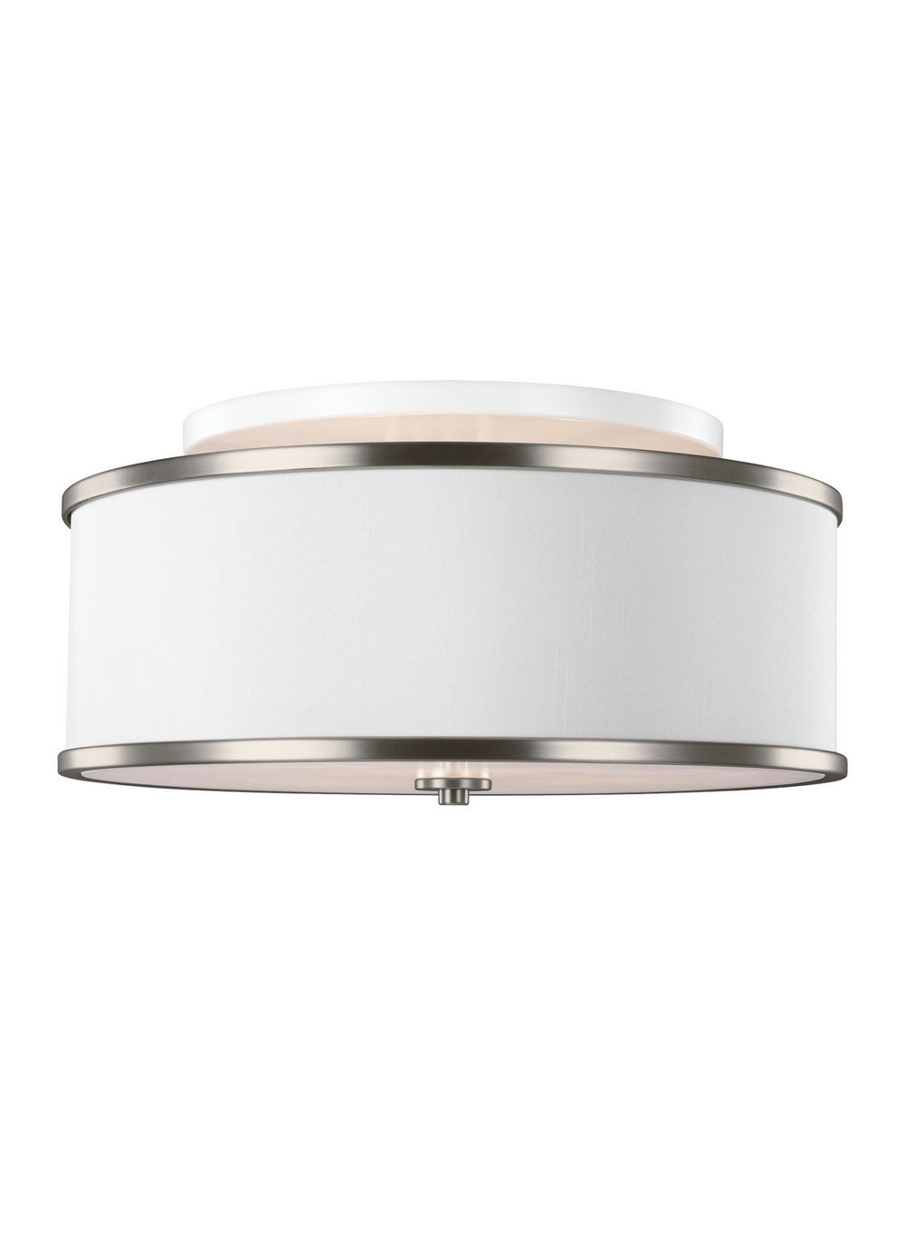 Visual Comfort Studio Canada - Three Light Semi-Flush Mount - Lennon - Satin Nickel- Union Lighting Luminaires Decor