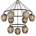 Troy Lighting Canada - Nine Light Chandelier - Iliad - Texture Black- Union Lighting Luminaires Decor