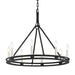Troy Lighting Canada - Eight Light Chandelier - Sutton - Textured Black- Union Lighting Luminaires Decor