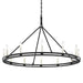 Troy Lighting Canada - 12 Light Chandelier - Sutton - Textured Black- Union Lighting Luminaires Decor