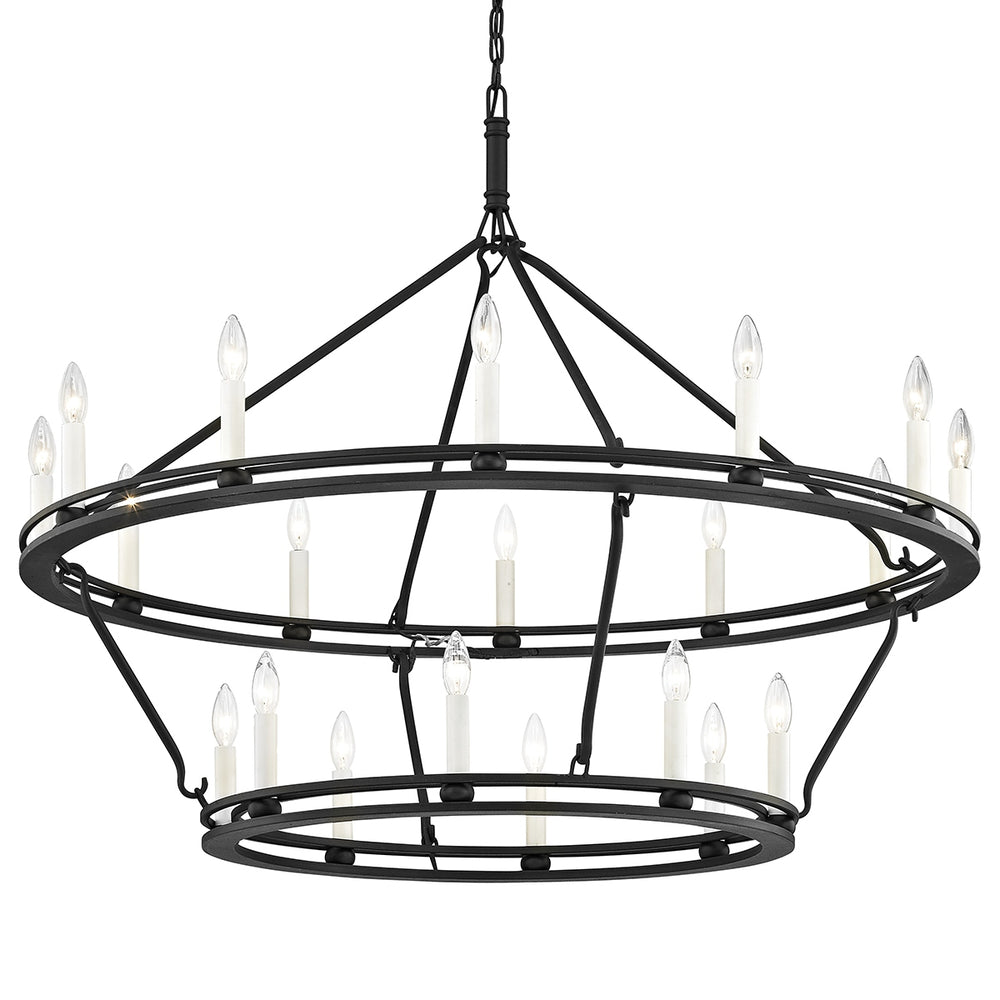 Troy Lighting Canada - 20 Light Chandelier - Sutton - Textured Black- Union Lighting Luminaires Decor