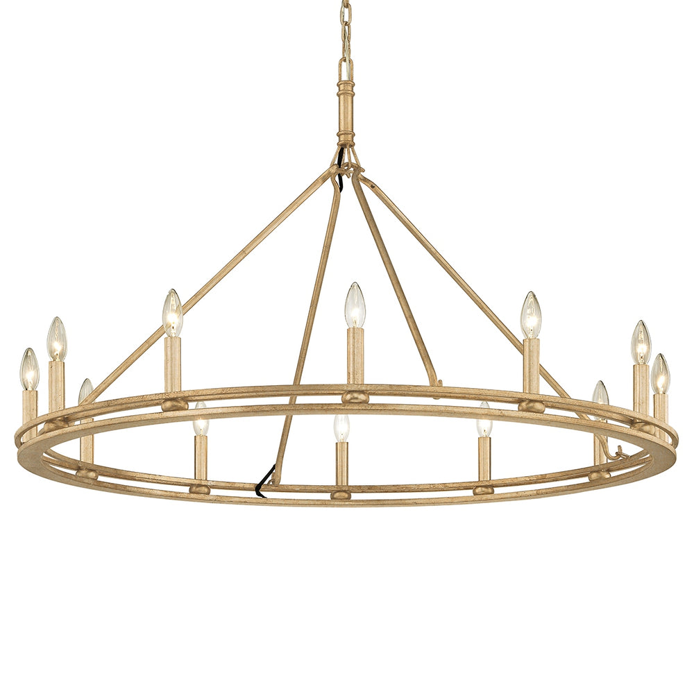 Troy Lighting Canada - 12 Light Chandelier - Sutton - Champagne Leaf- Union Lighting Luminaires Decor
