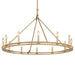 Troy Lighting Canada - 12 Light Chandelier - Sutton - Champagne Leaf- Union Lighting Luminaires Decor