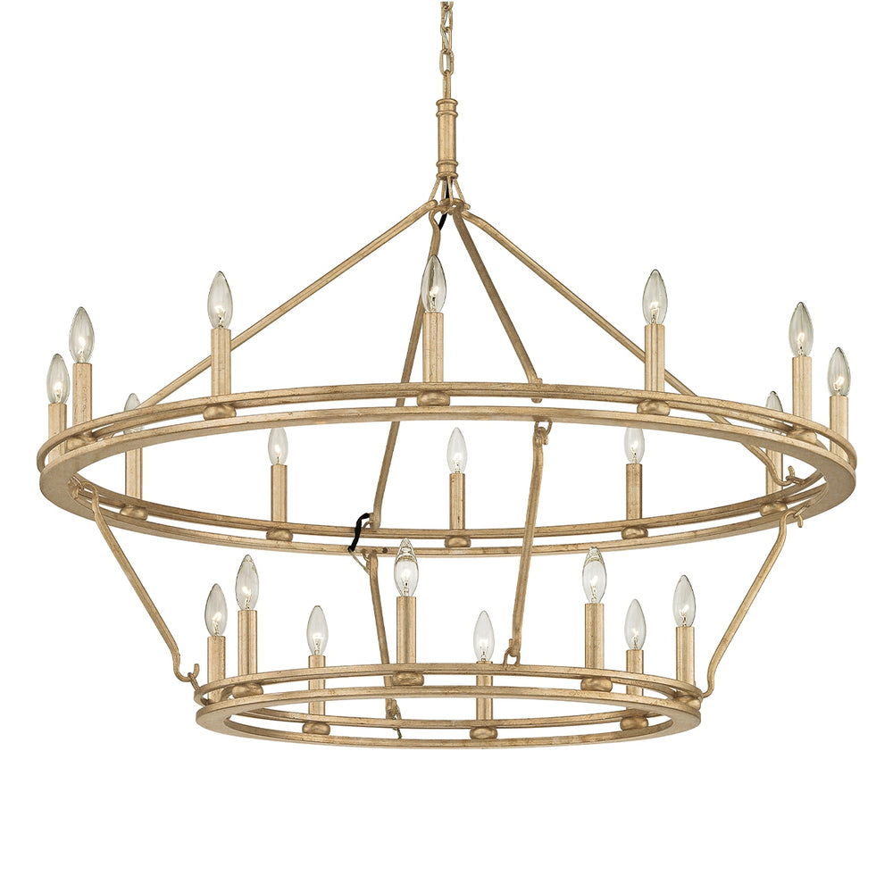 Troy Lighting Canada - 20 Light Chandelier - Sutton - Champagne Silver Leaf- Union Lighting Luminaires Decor