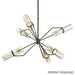 Troy Lighting Canada - Six Light Chandelier - Raef - Textured Bronze- Union Lighting Luminaires Decor