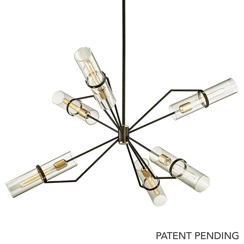 Troy Lighting Canada - Six Light Chandelier - Raef - Textured Bronze- Union Lighting Luminaires Decor