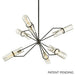 Troy Lighting Canada - Six Light Chandelier - Raef - Texture Black- Union Lighting Luminaires Decor