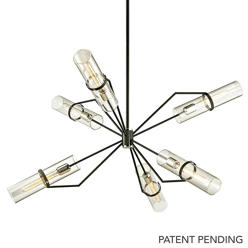 Troy Lighting Canada - Six Light Chandelier - Raef - Texture Black- Union Lighting Luminaires Decor