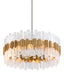 Corbett Lighting - Ten Light Chandelier - Ciro - Antique Silver Leaf Stainless- Union Lighting Luminaires Decor