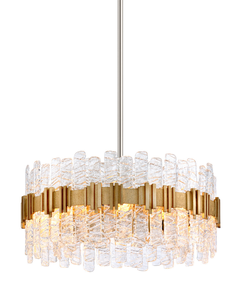 Corbett Lighting Canada - Eight Light Chandelier - Ciro - Warm Silver Leaf- Union Lighting Luminaires Decor