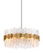 Corbett Lighting - Eight Light Chandelier - Ciro - Warm Silver Leaf- Union Lighting Luminaires Decor