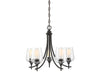 Savoy House - Five Light Chandelier - Octave - English Bronze- Union Lighting Luminaires Decor