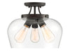 Savoy House - Three Light Semi-Flush Mount - Octave - English Bronze- Union Lighting Luminaires Decor