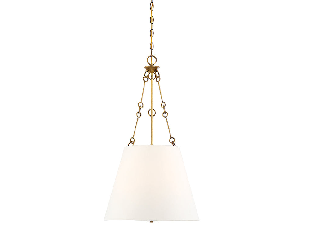 Savoy House - Four Light Pendant - Austin - Warm Brass- Union Lighting Luminaires Decor