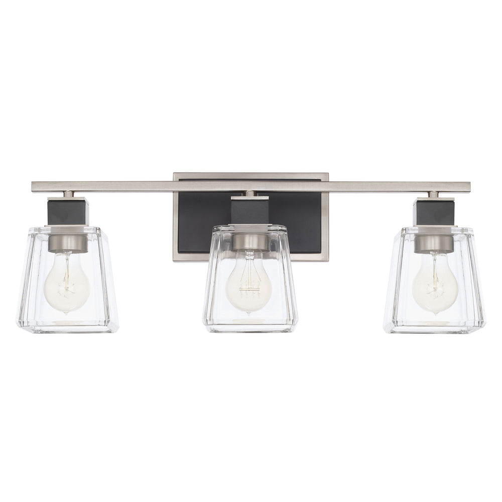 Capital Lighting - Three Light Vanity - Tux - Black Tie- Union Lighting Luminaires Decor