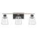 Capital Lighting - Three Light Vanity - Tux - Black Tie- Union Lighting Luminaires Decor