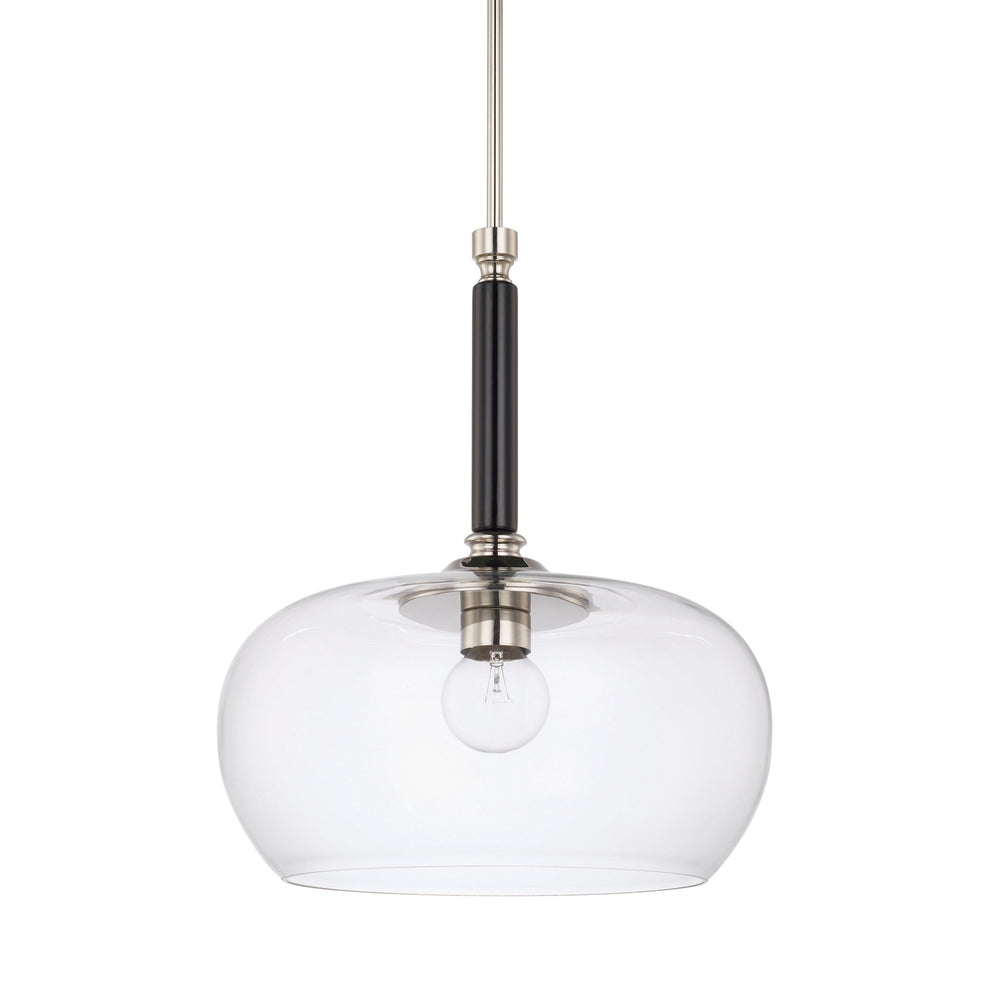 Capital Lighting - One Light Pendant - Dorsey - Black Tie- Union Lighting Luminaires Decor