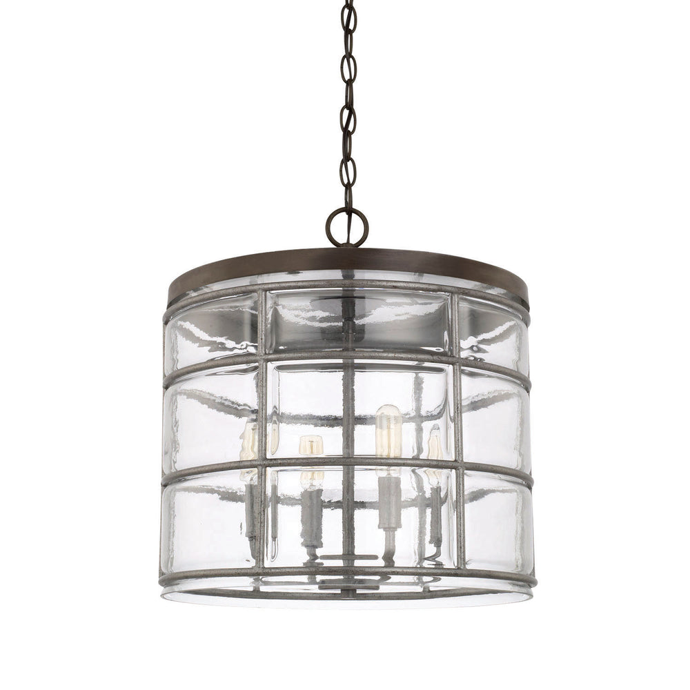 Capital Lighting - Four Light Pendant - Colby - Urban Grey- Union Lighting Luminaires Decor