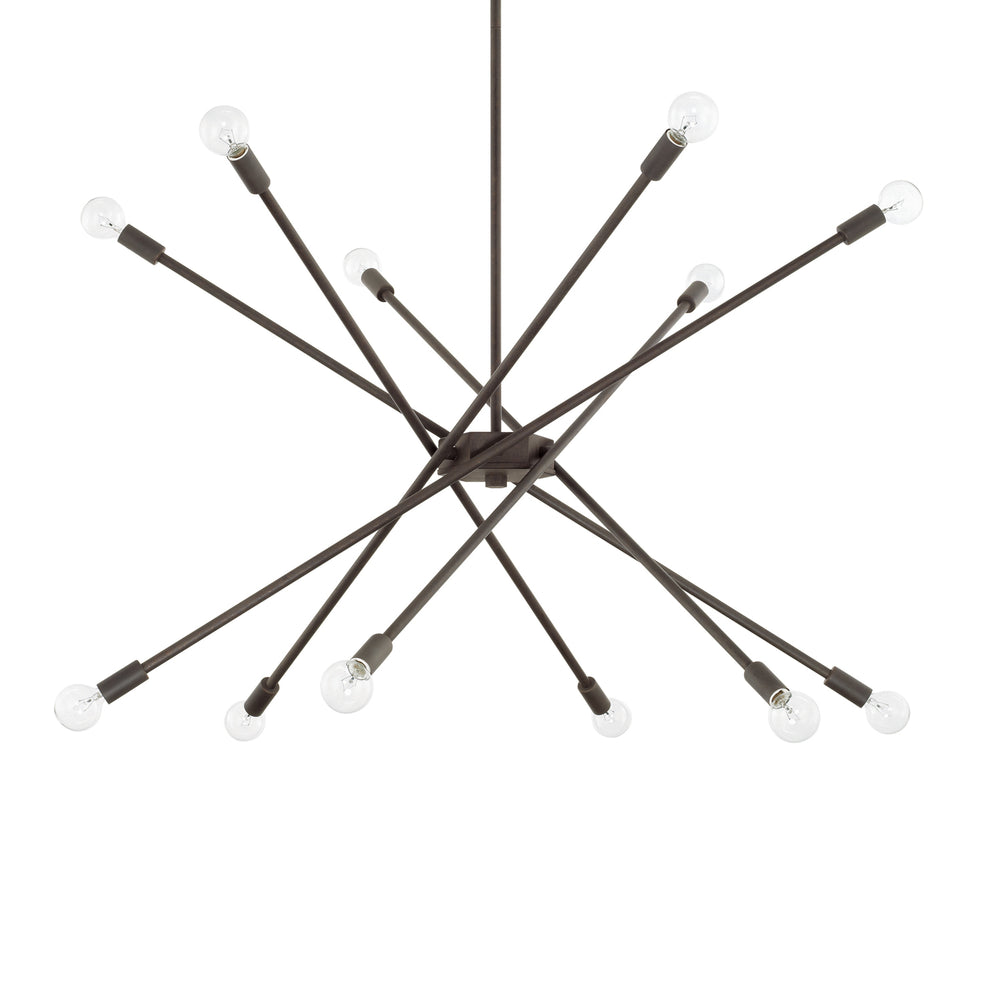 Capital Lighting - 12 Light Chandelier - Kris - Nordic Grey- Union Lighting Luminaires Decor