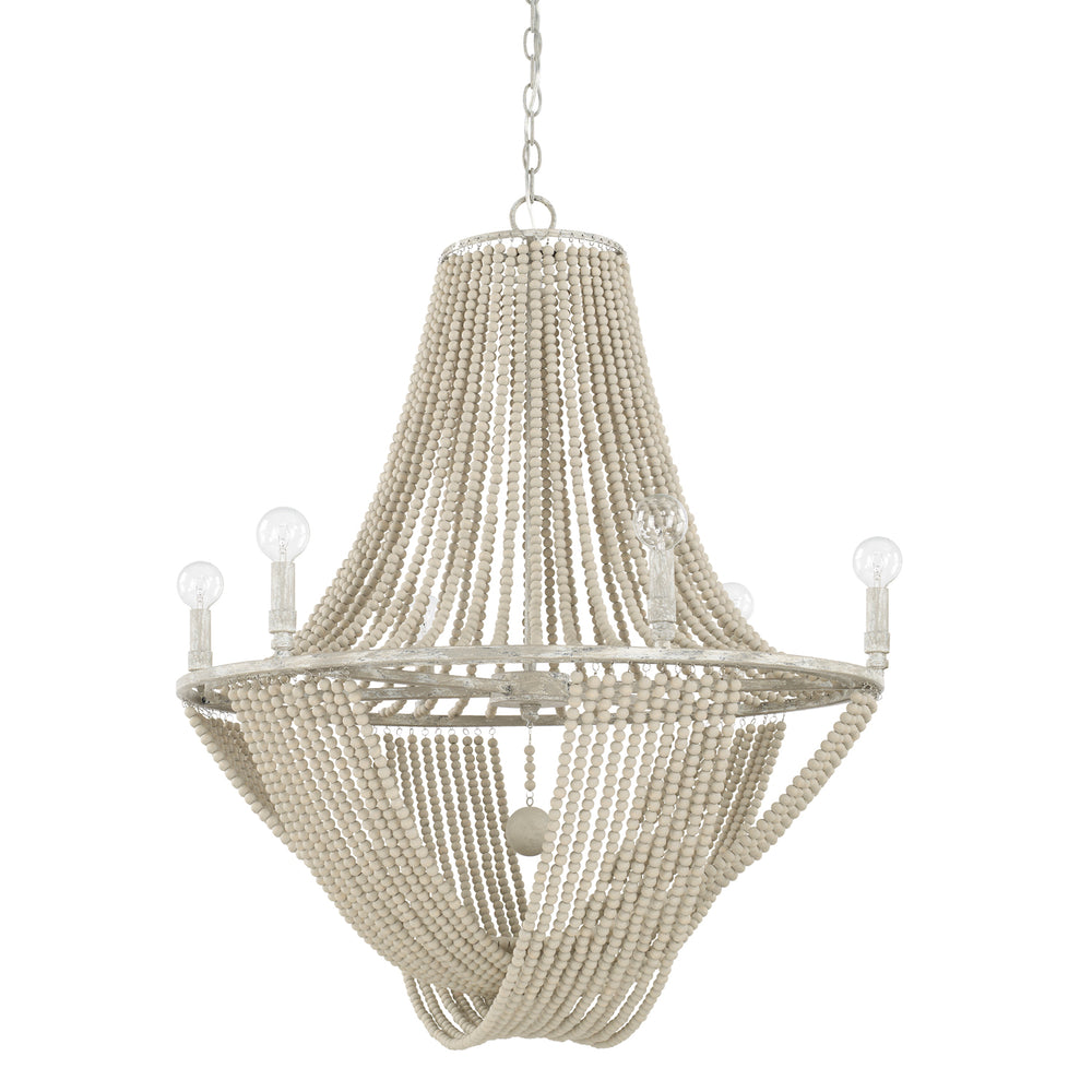 Capital Lighting - Six Light Chandelier - Kayla - Mystic Sand- Union Lighting Luminaires Decor