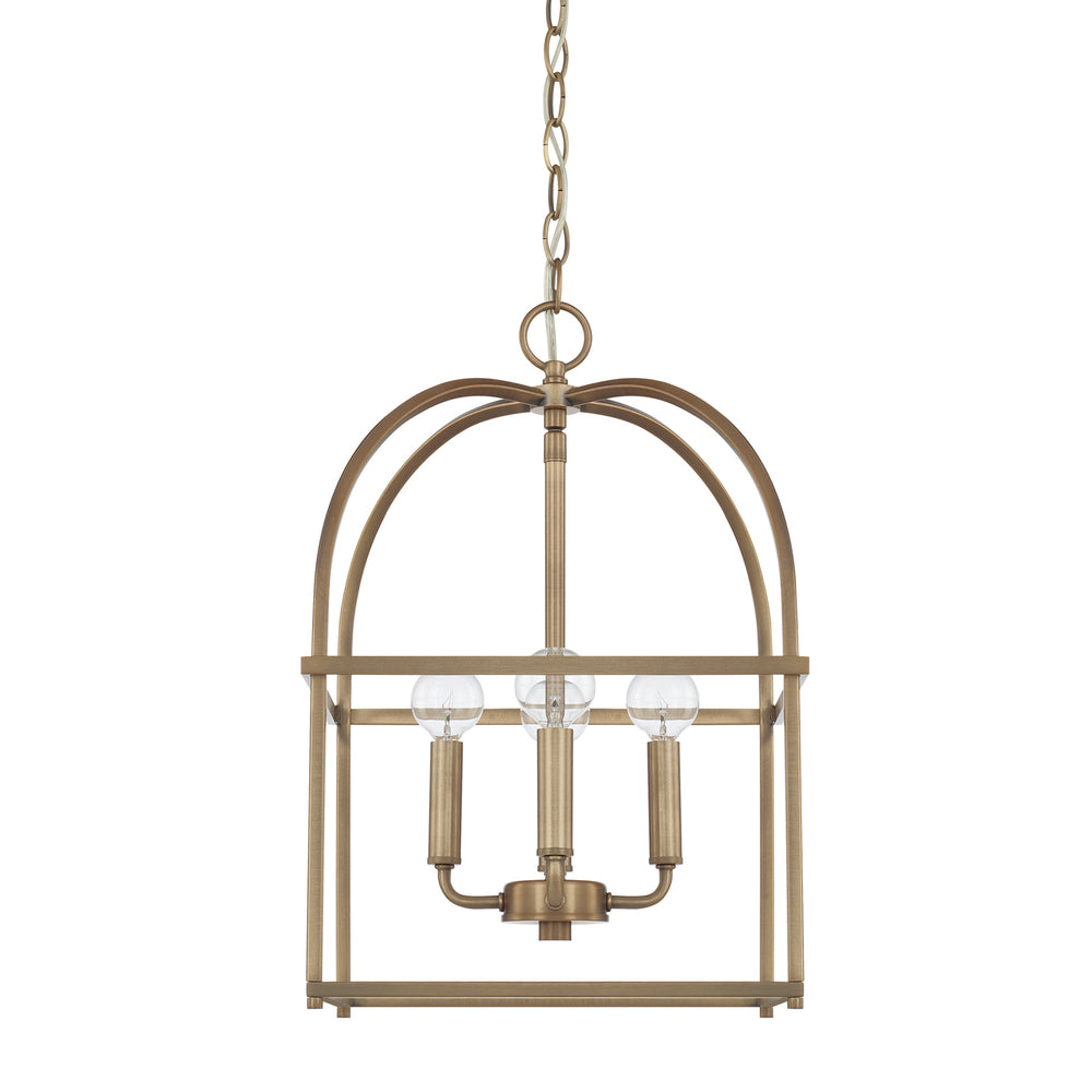 Capital Lighting - Four Light Foyer - Aubrey - Aged Brass- Union Lighting Luminaires Decor