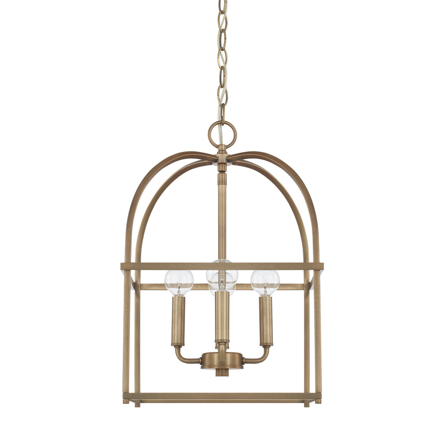 Capital Lighting - Four Light Foyer - Aubrey - Aged Brass- Union Lighting Luminaires Decor