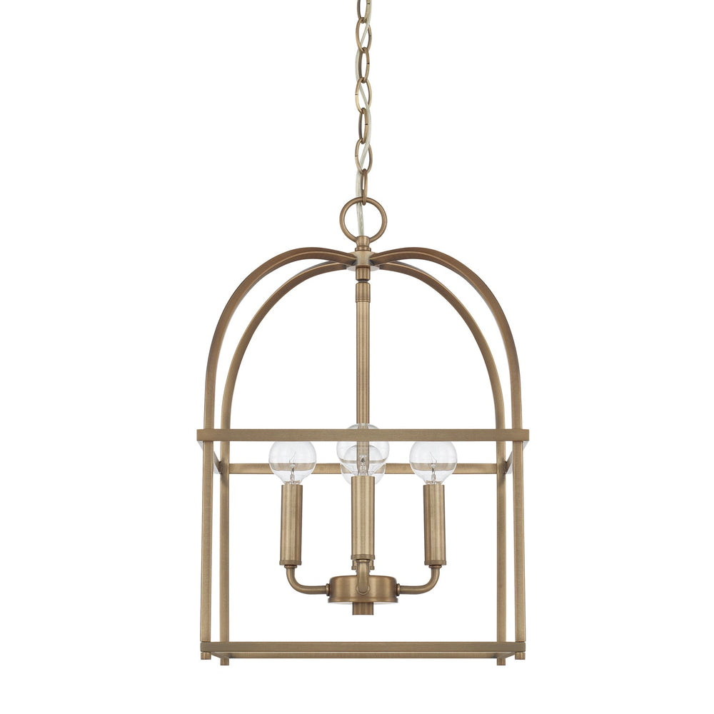 Capital Lighting - Four Light Foyer - Aubrey - Aged Brass- Union Lighting Luminaires Decor