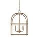 Capital Lighting - Four Light Foyer - Aubrey - Aged Brass- Union Lighting Luminaires Decor