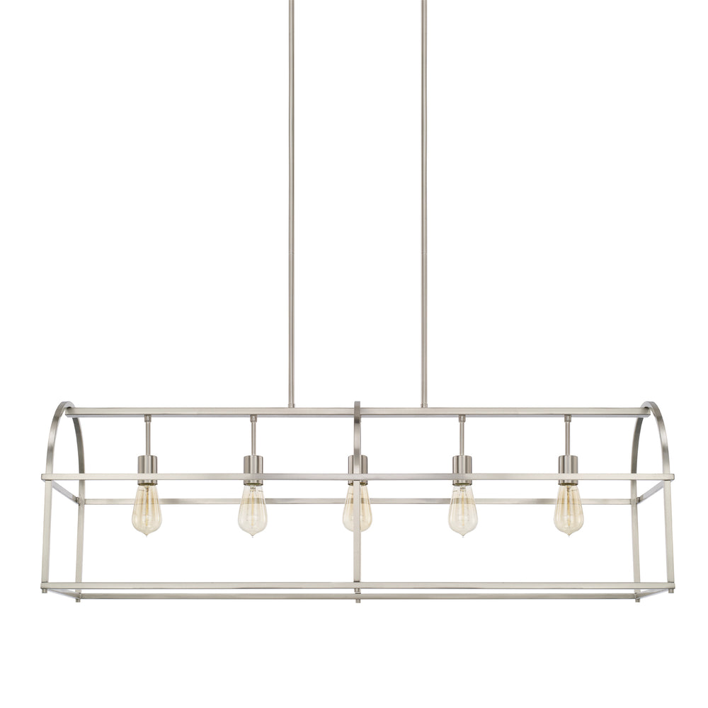 Capital Lighting - Five Light Island Pendant - Aubrey - Brushed Nickel- Union Lighting Luminaires Decor