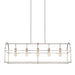 Capital Lighting - Five Light Island Pendant - Aubrey - Brushed Nickel- Union Lighting Luminaires Decor