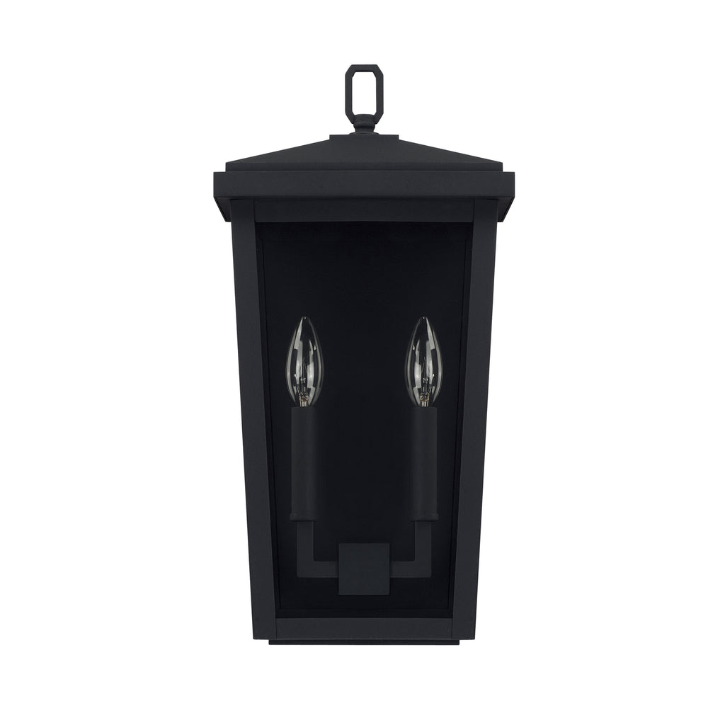 Capital Lighting - Two Light Outdoor Wall Lantern - Donnelly - Black- Union Lighting Luminaires Decor