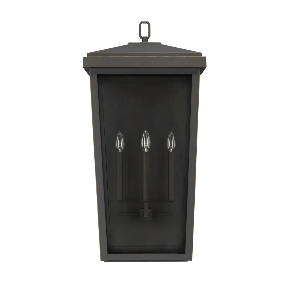 Capital Lighting - Three Light Outdoor Wall Lantern - Donnelly - Oiled Bronze- Union Lighting Luminaires Decor