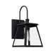 Capital Lighting - One Light Outdoor Wall Lantern - Belmore - Black- Union Lighting Luminaires Decor