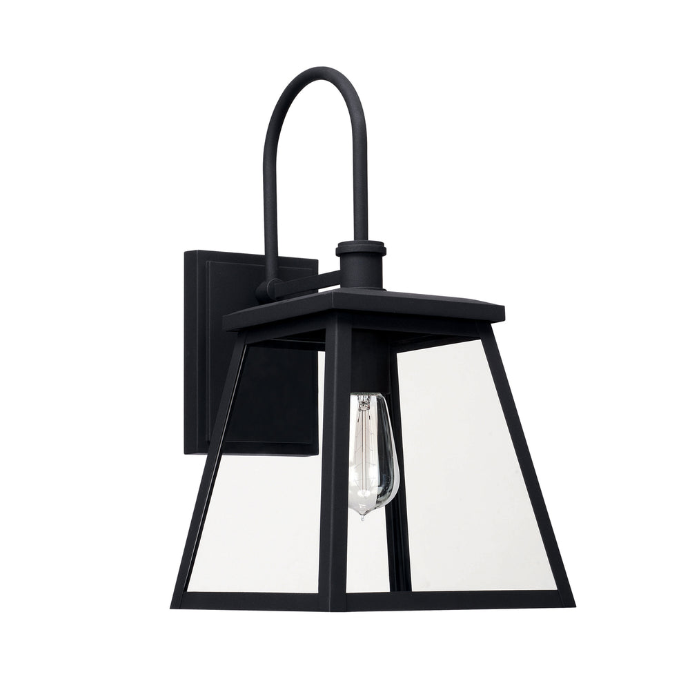 Capital Lighting - One Light Outdoor Wall Lantern - Belmore - Black- Union Lighting Luminaires Decor