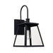 Capital Lighting - One Light Outdoor Wall Lantern - Belmore - Black- Union Lighting Luminaires Decor