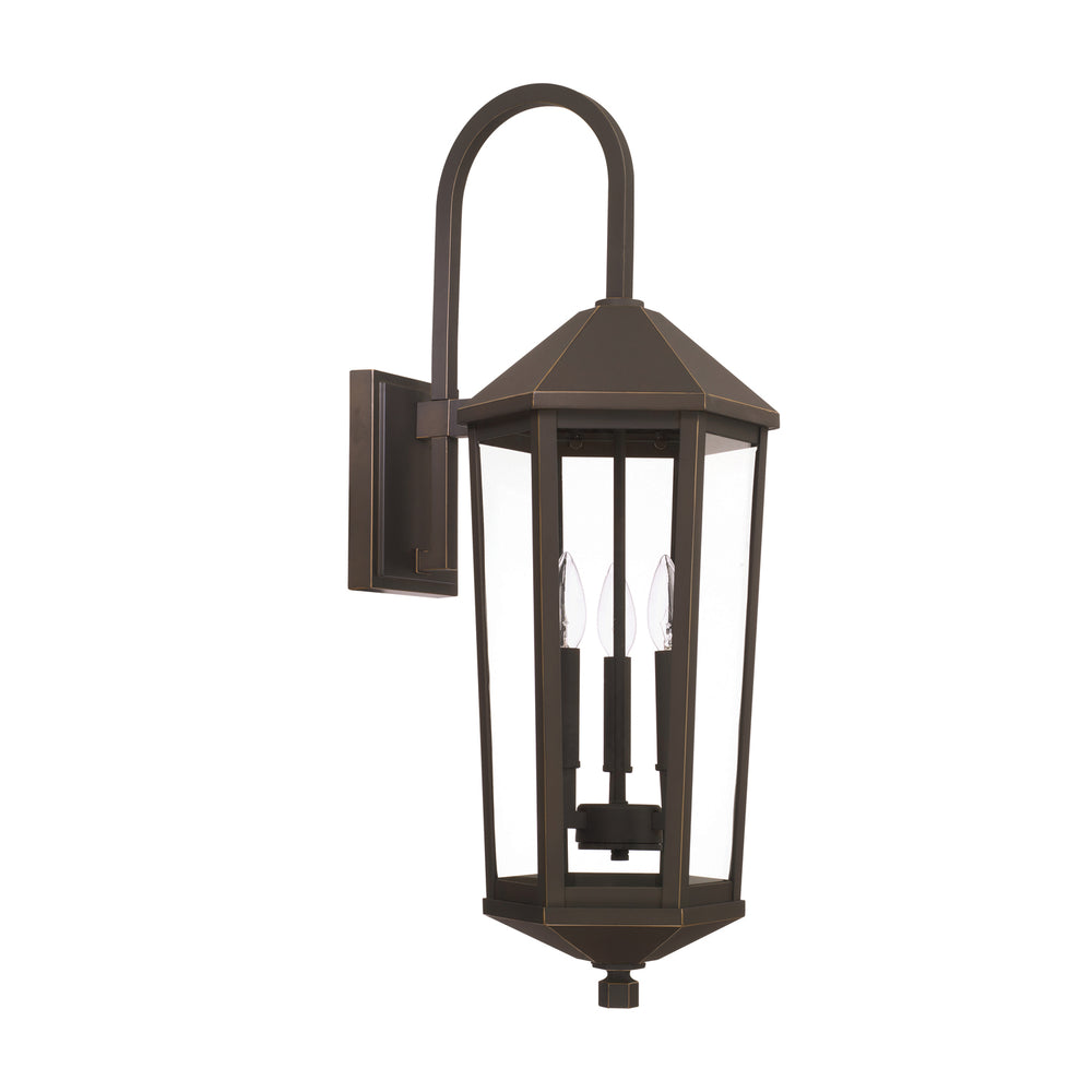 Capital Lighting - Three Light Outdoor Wall Lantern - Ellsworth - Oiled Bronze- Union Lighting Luminaires Decor