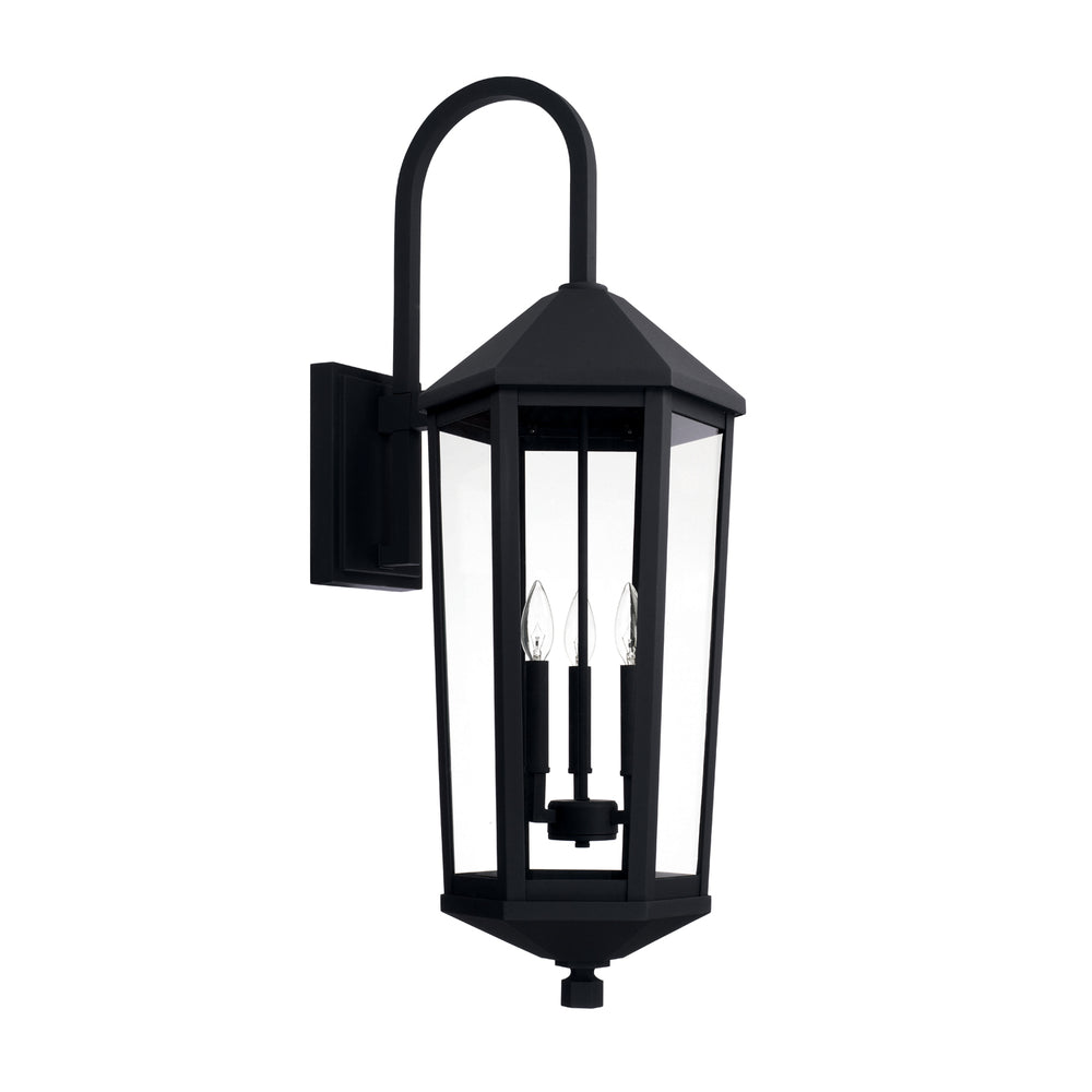 Capital Lighting - Three Light Outdoor Wall Lantern - Ellsworth - Black- Union Lighting Luminaires Decor