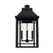 Capital Lighting - Three Light Outdoor Wall Lantern - Braden - Black- Union Lighting Luminaires Decor