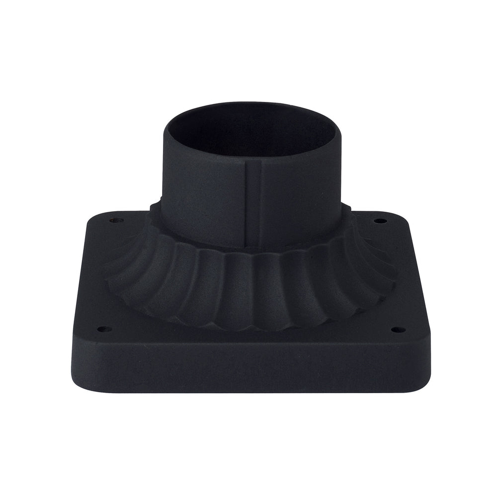 Capital Lighting - Pier Mount Flange - Outdoor - Black- Union Lighting Luminaires Decor