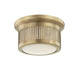 Hudson Valley Canada - LED Flush Mount - Bangor - Aged Brass- Union Lighting Luminaires Decor