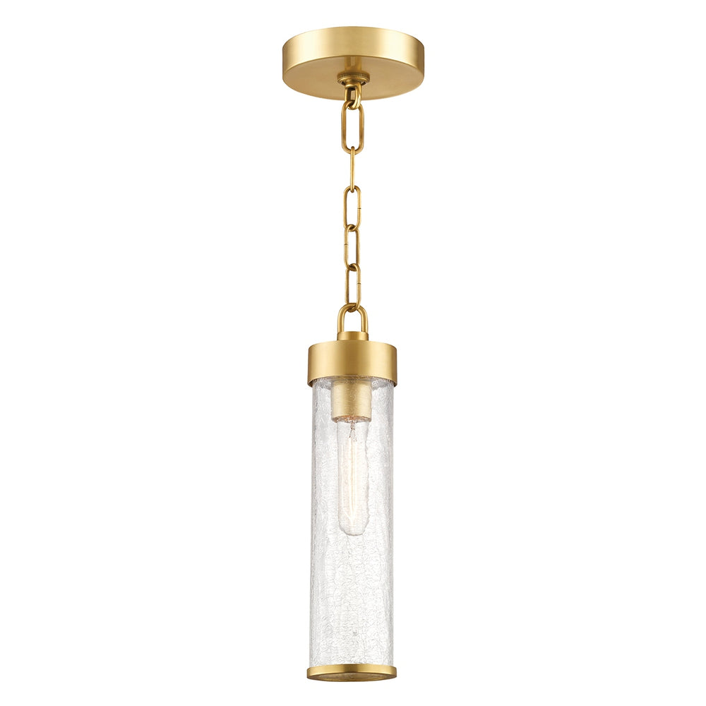 Hudson Valley Canada - One Light Pendant - Soriano - Aged Brass- Union Lighting Luminaires Decor