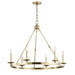 Hudson Valley - Six Light Chandelier - Allendale - Aged Brass- Union Lighting Luminaires Decor