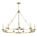 Hudson Valley - Nine Light Chandelier - Allendale - Aged Brass- Union Lighting Luminaires Decor