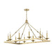 Hudson Valley - Ten Light Chandelier - Allendale - Aged Brass- Union Lighting Luminaires Decor