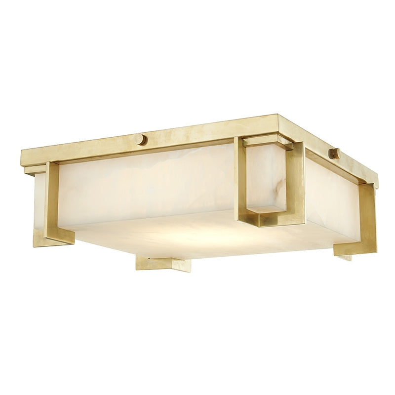Hudson Valley Canada - LED Flush Mount - Delmar - Aged Brass- Union Lighting Luminaires Decor