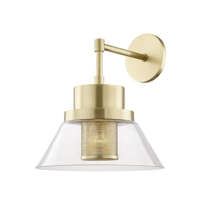 Hudson Valley Canada - One Light Wall Sconce - Paoli - Aged Brass- Union Lighting Luminaires Decor