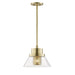 Hudson Valley Canada - One Light Pendant - Paoli - Aged Brass- Union Lighting Luminaires Decor