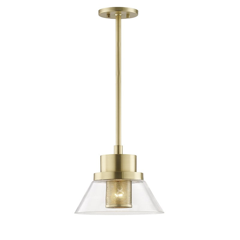 Hudson Valley Canada - One Light Pendant - Paoli - Aged Brass- Union Lighting Luminaires Decor