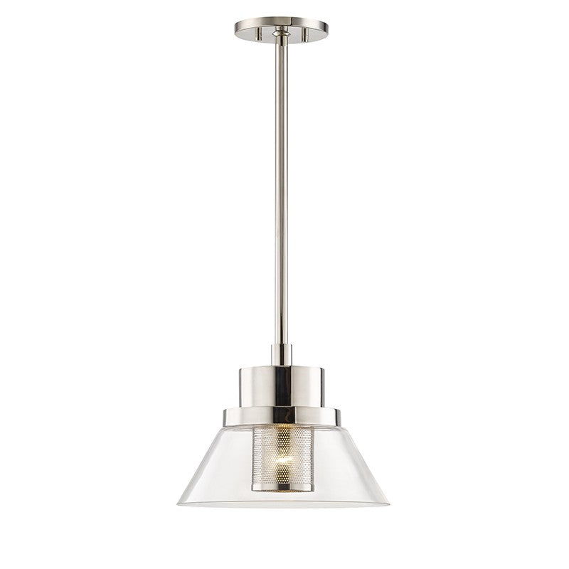 Hudson Valley Canada - One Light Pendant - Paoli - Polished Nickel- Union Lighting Luminaires Decor
