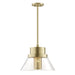Hudson Valley Canada - One Light Pendant - Paoli - Aged Brass- Union Lighting Luminaires Decor